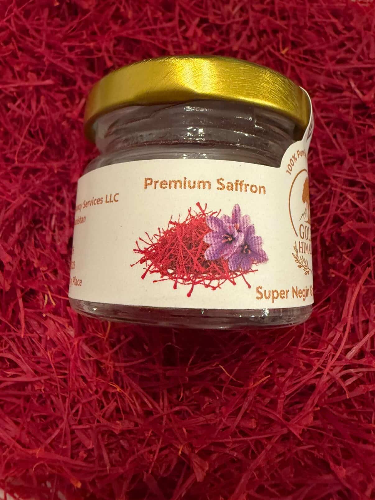 Premium Afghan Saffron Threads – 1 Gram Jar
