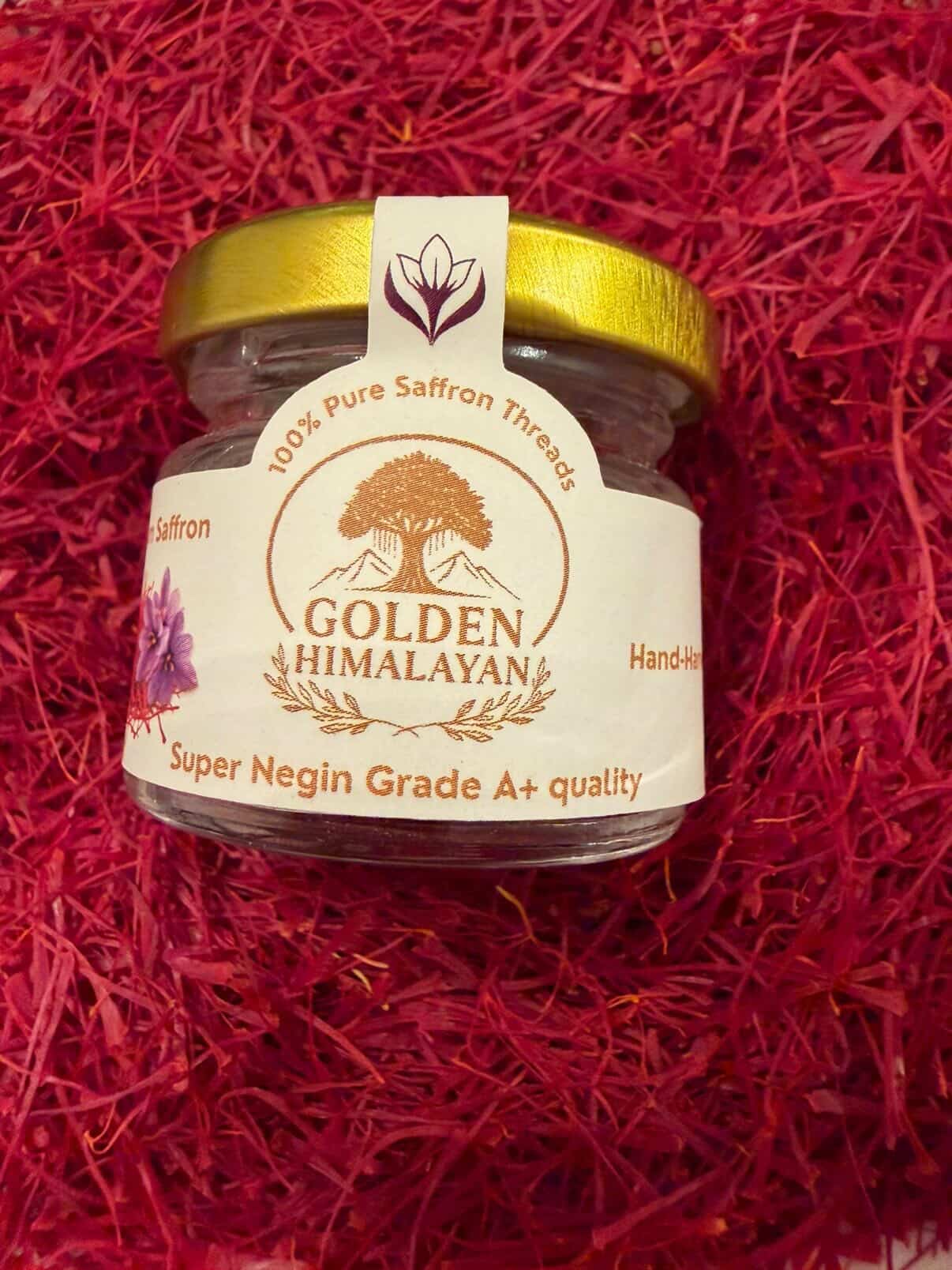 Premium Afghan Saffron Threads – 1 Gram Jar