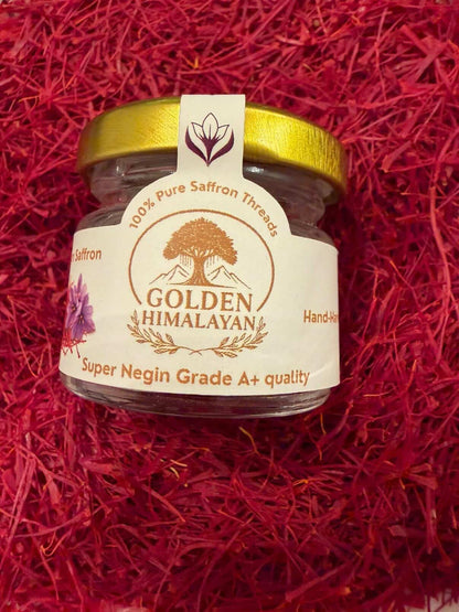 Premium Afghan Saffron Threads – 1 Gram Jar